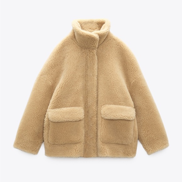 Zara Jackets & Blazers - NWT Zara double faces faux fur jacket size small